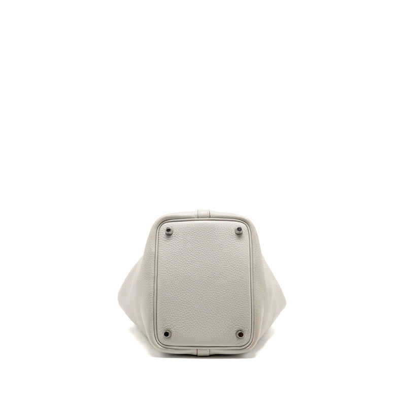 Hermes Picotin 18 Lock bag clemence gris perle SHW stamp U