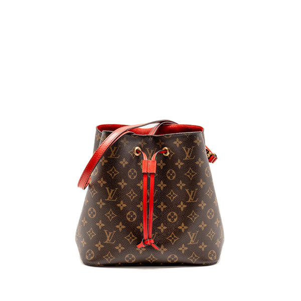 LOUIS VUITTON Neo Noe Monogram Canvas Red GHW