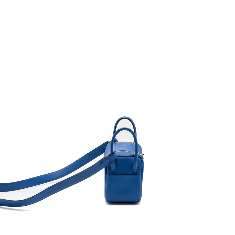Hermes mini lindy swift blue France / blue saphir SHW stamp Z