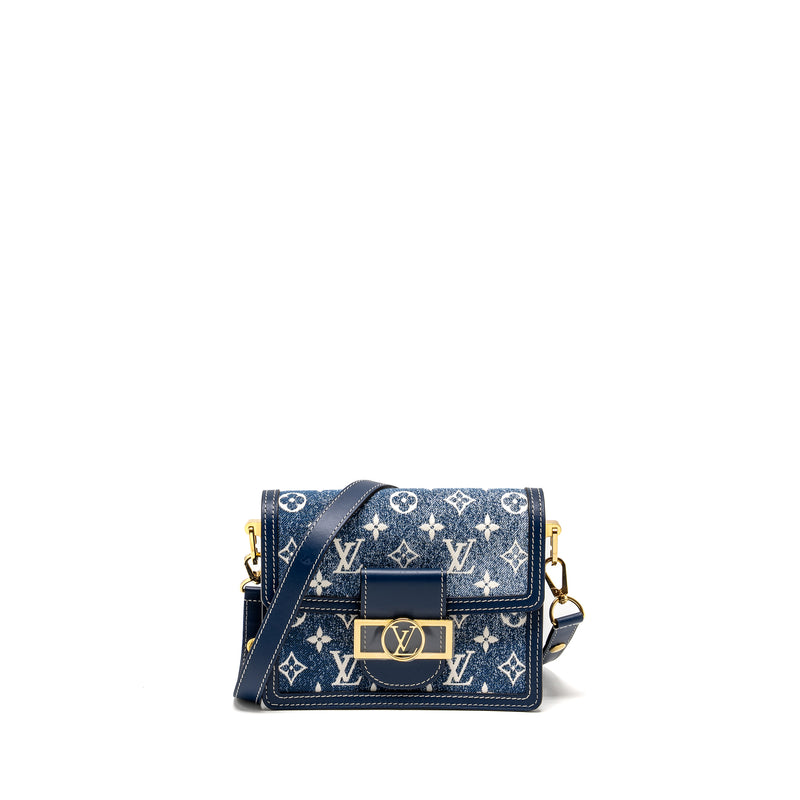 Louis Vuitton Mini Dauphine denim blue GHW