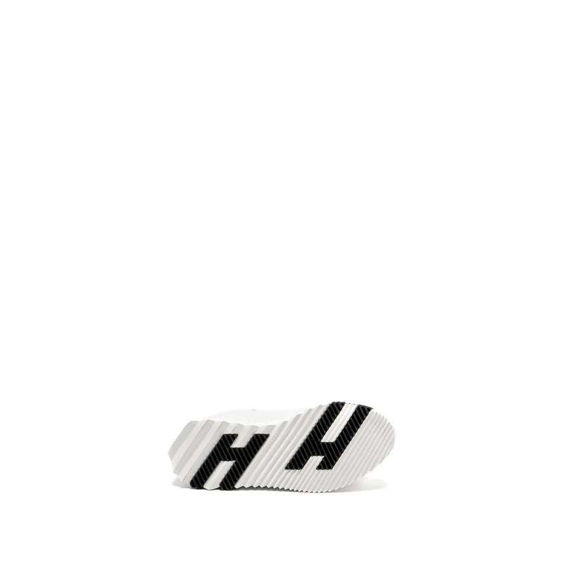 Hermes Size 37.5 Bouncing Sneakers Leather White/Black