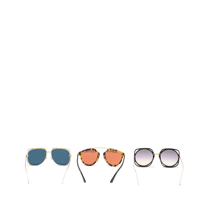 Dior Sunglasses Black / Multicolour(sell in set)