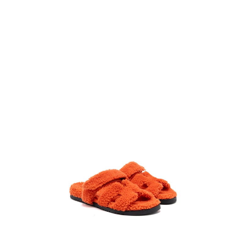 Hermes Size 39 chypre sandal Lainee Orange