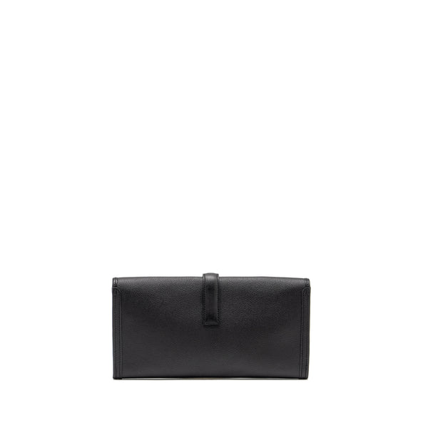 HERMES Jige Elan 29 Chèvre Chandra Black Stamp C