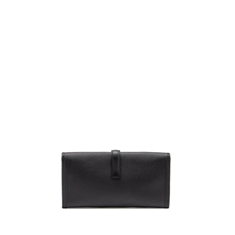 HERMES Jige Elan 29 Chèvre Chandra Black Stamp C