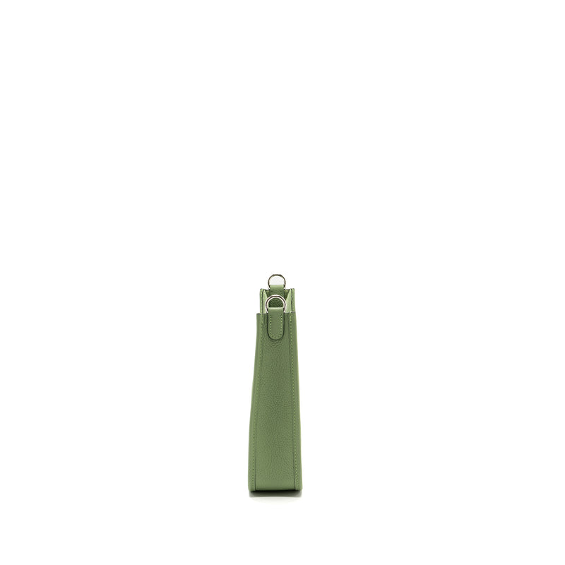 Hermes Mini Evelyn Clemence Vert Criquet SHW Stamp B