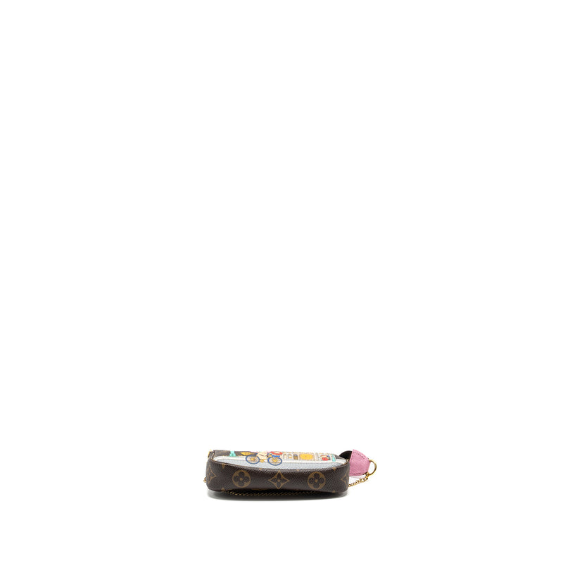 Louis Vuitton Mini Pochette Holiday Limited Print Monogram Canvas GHW