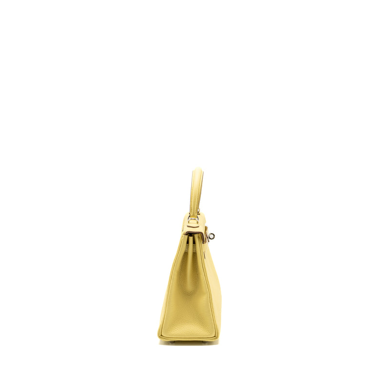 Hermes Kelly 25 Togo 1Z Jaune Poussin SHW Stamp B
