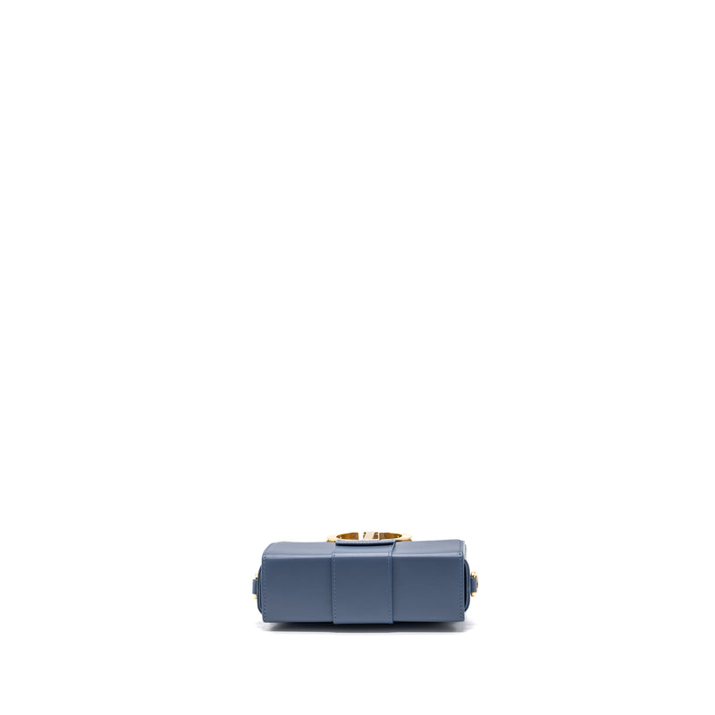 Dior 30 Montaigne Box Bag Calfskin Light Blue GHW