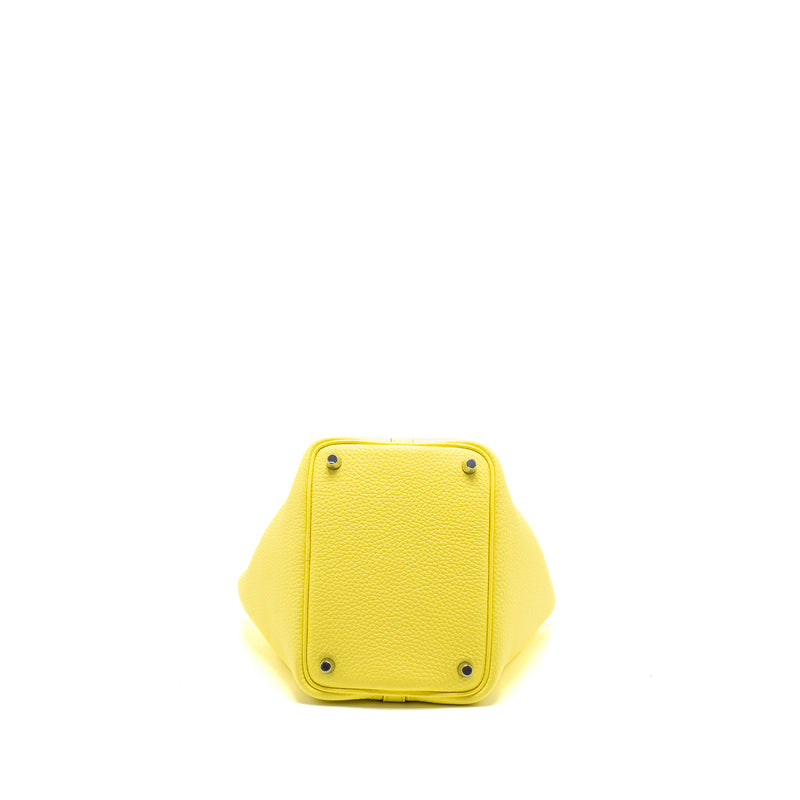 Hermes Picotin 18 Lock Bag Clemence Limoncello SHW Stamp U