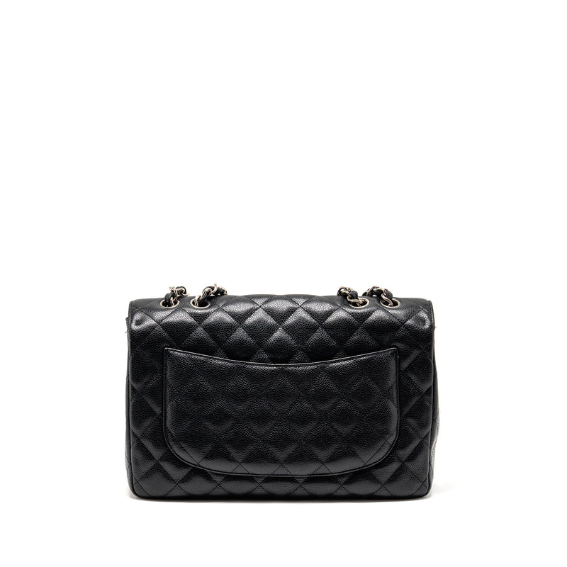 Chanel Jumbo Classic Single Flap Bag Caviar Black SHW