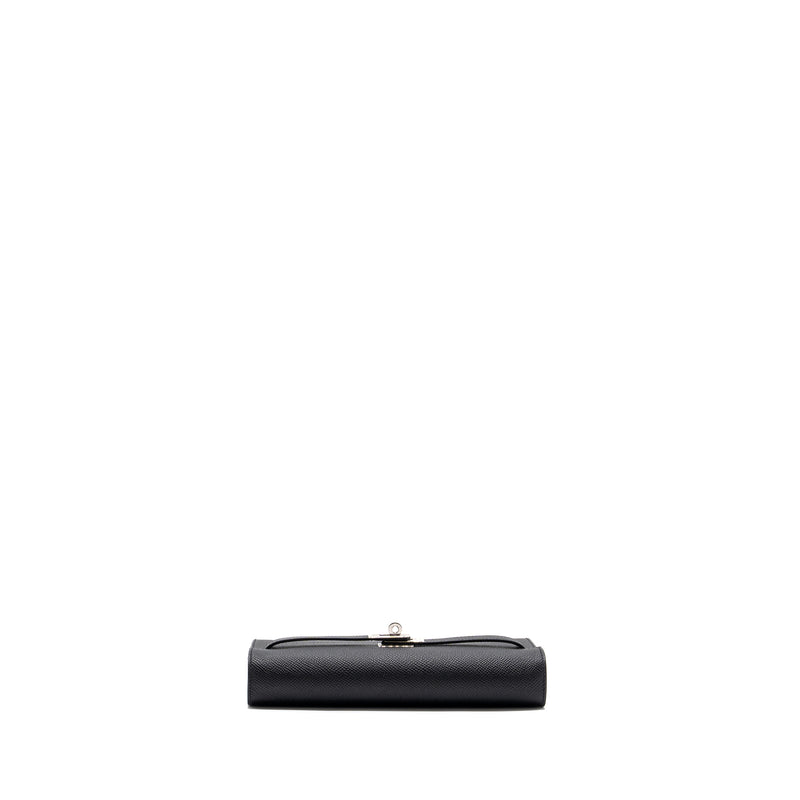 Hermes Kelly To Go Epsom Black SHW Stamp U