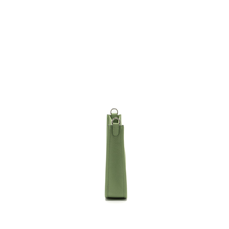 Hermes Mini Evelyn Clemence Vert Criquet SHW Stamp B