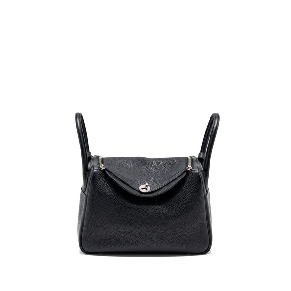 Hermes Lindy 30 Clemence Black SHW Stamp C
