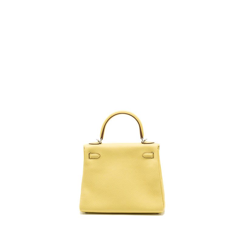 Hermes Kelly 25 Togo 1Z Jaune Poussin SHW Stamp B