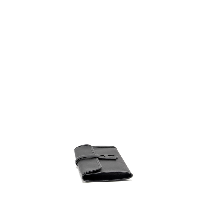 HERMES Jige Elan 29 Chèvre Chandra Black Stamp C