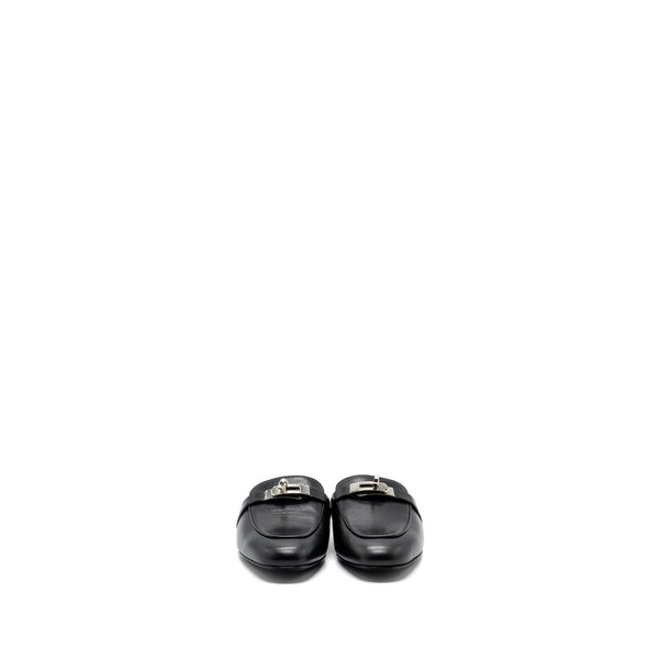 Hermes size 36 OZ mule goatskin black SHW