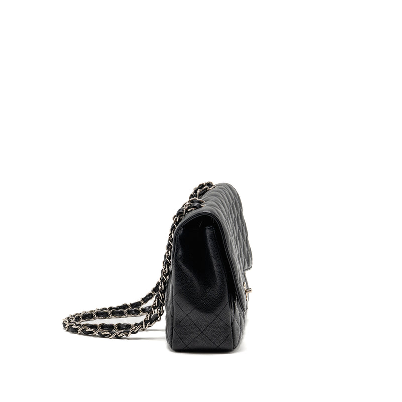 Chanel Jumbo Classic Single Flap Bag Caviar Black SHW