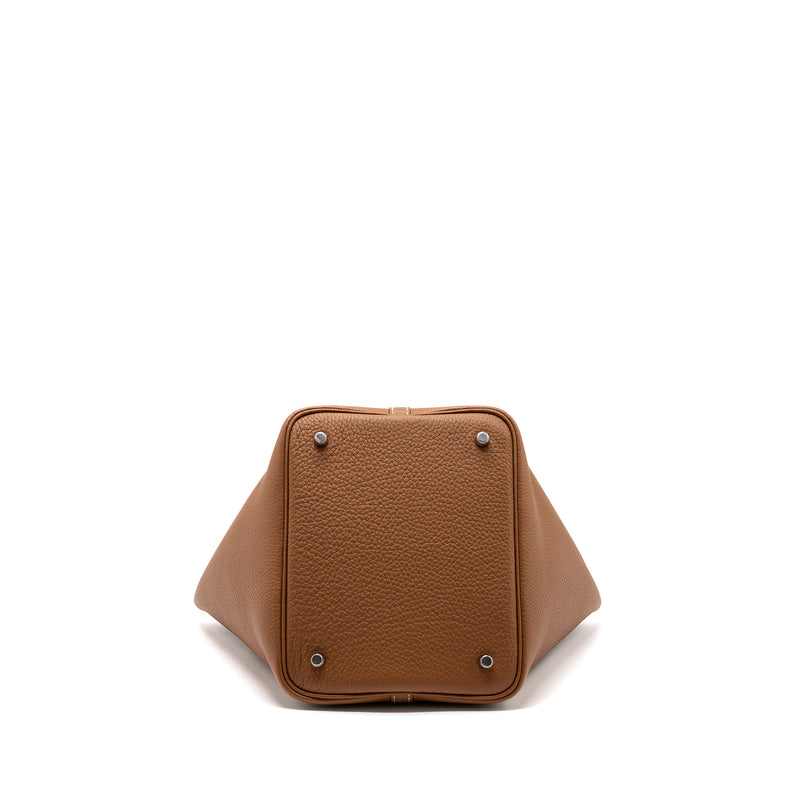 Hermes Picotin 22 Lock Bag Clemence Gold SHW Stamp B