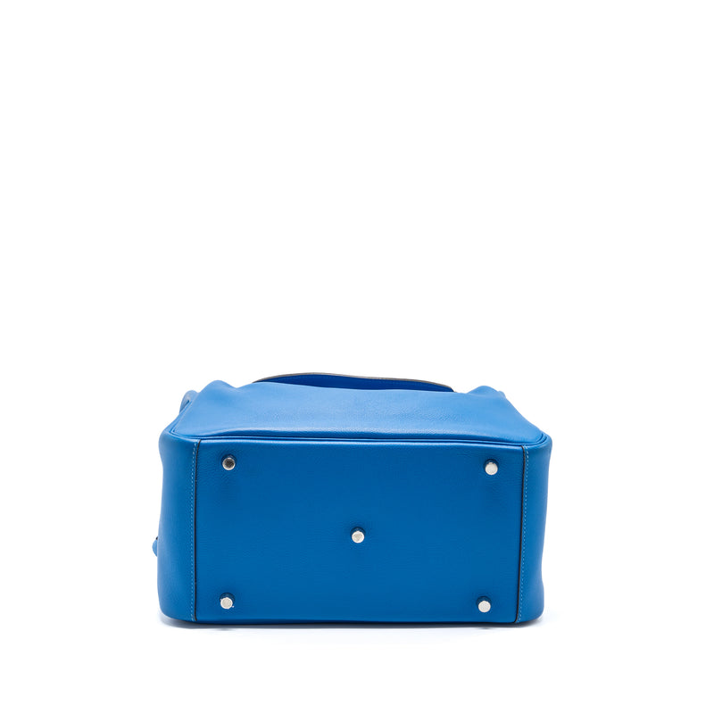 HERMES HERMES Lindy 30  Evercolor  Blue Hydra SHW STAMP X
