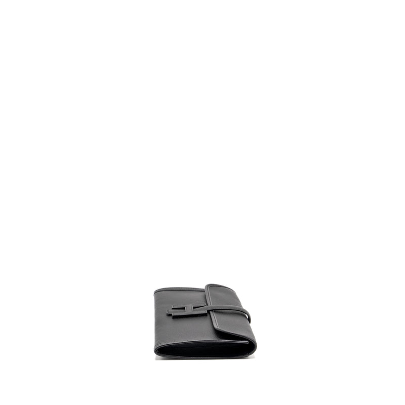 HERMES Jige Elan 29 Chèvre Chandra Black Stamp C