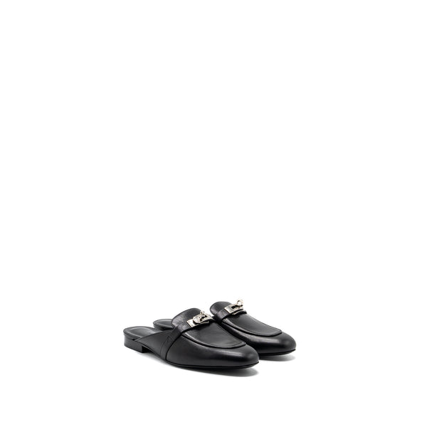 Hermes size 36 OZ mule goatskin black SHW