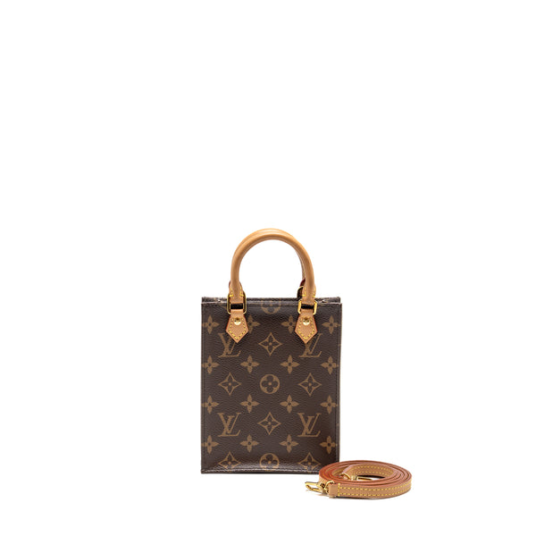 LOUIS VUITTON Petit Sac Plat Monogram Canvas GHW