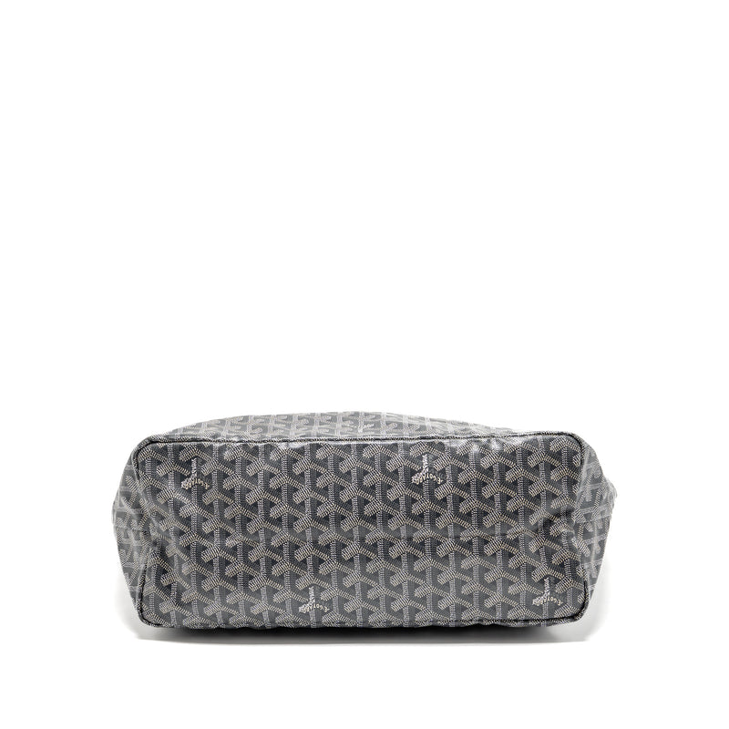 Goyard Saint Louis PM Tote Goyardine Canvas/Calfskin Grey SHW