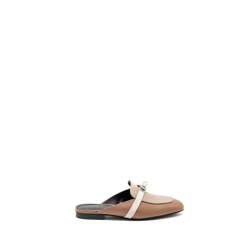 Hermes Size 36 OZ Mule Leather Beige / Multicolour SHW