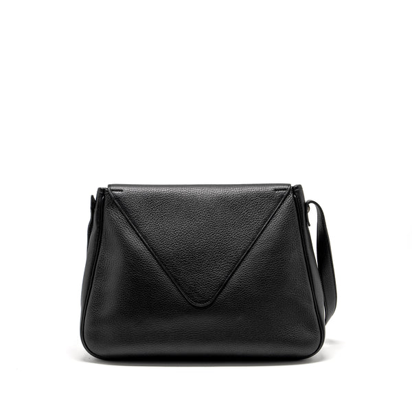 Hermes Vintage Christine bag leather black SHW stamp square B