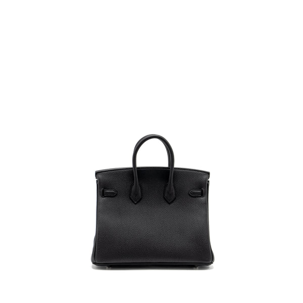 Hermes Birkin 25 Togo Black SHW Stamp W