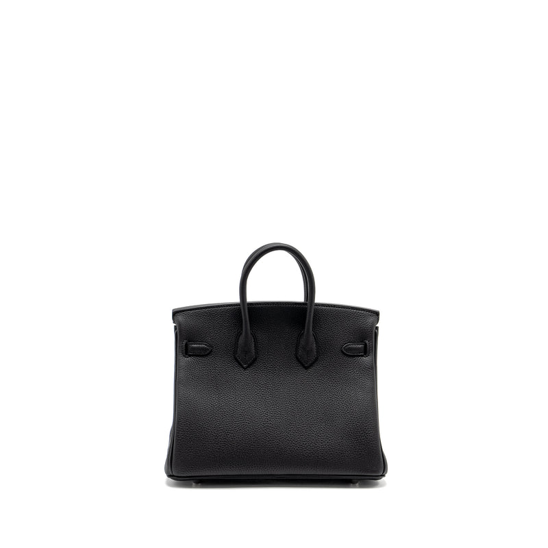 Hermes Birkin 25 Togo Black SHW Stamp W