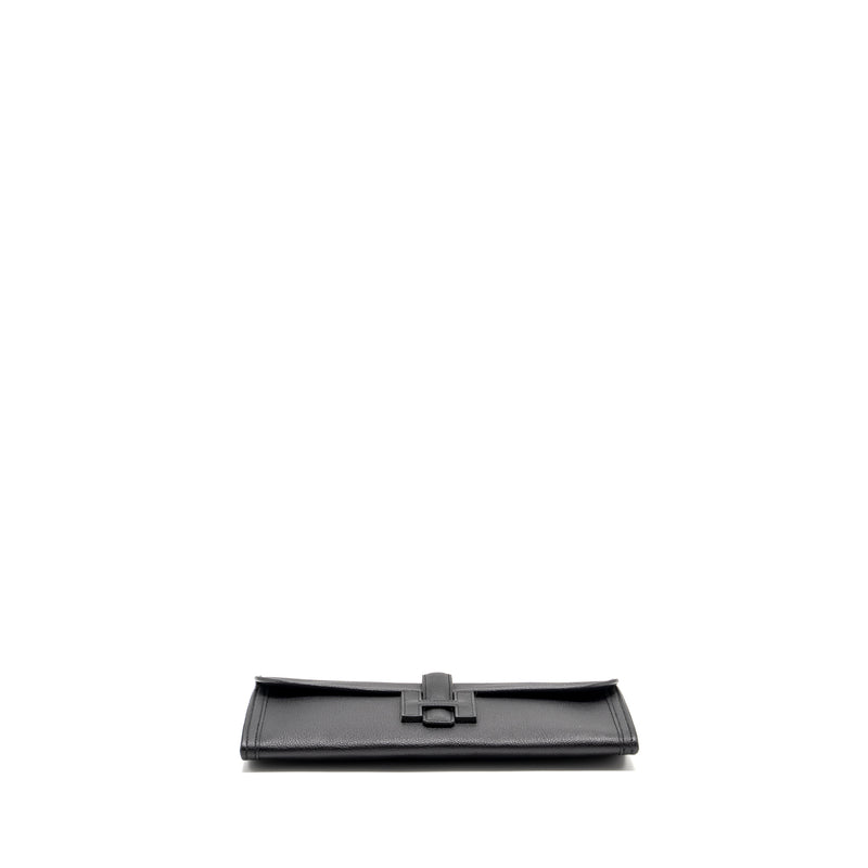 HERMES Jige Elan 29 Chèvre Chandra Black Stamp C