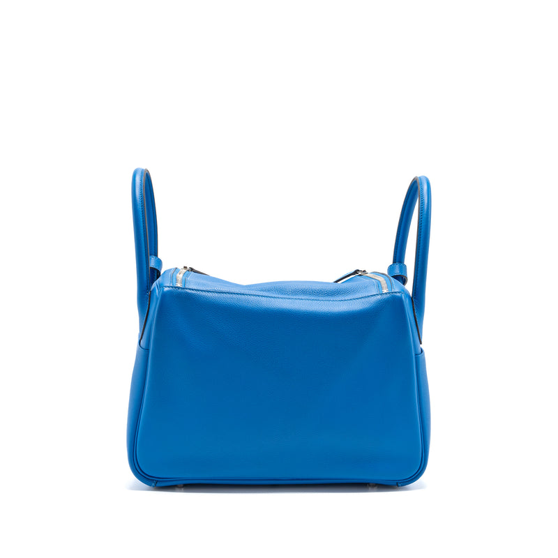HERMES HERMES Lindy 30  Evercolor  Blue Hydra SHW STAMP X