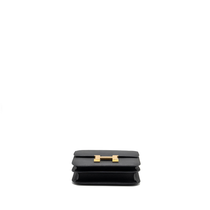 Hermes Mini Constance Epsom Black GHW Stamp Z