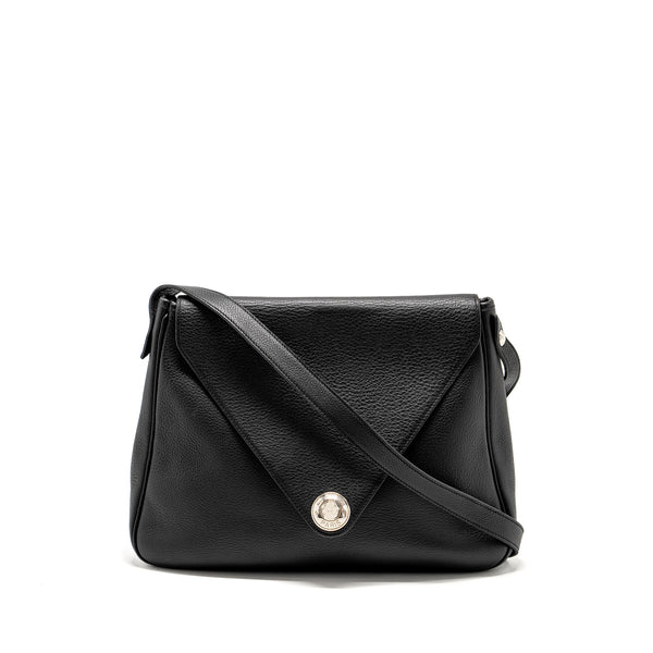 Hermes Vintage Christine bag leather black SHW stamp square B