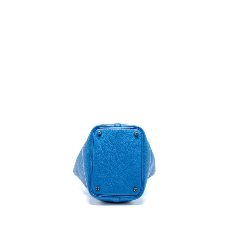 Hermes Picotin 18 Lock Bag Clemence B3 Bleu Zanzibar SHW Stamp A