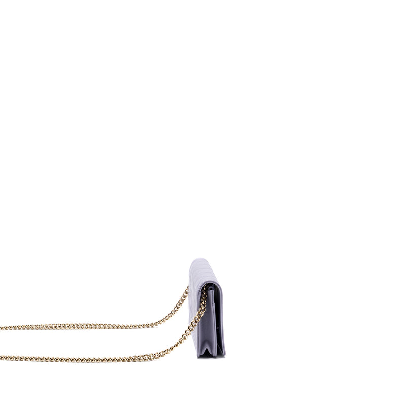 Chanel boy wallet on chain caviar lialic / light purple LGHW (microchip)