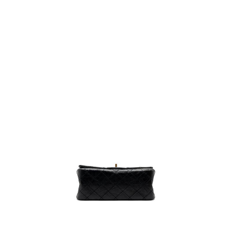 Chanel Mini 2.55 Reissue Flap Bag Aged Calfskin Black GHW