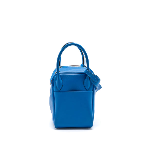 HERMES HERMES Lindy 30  Evercolor  Blue Hydra SHW STAMP X