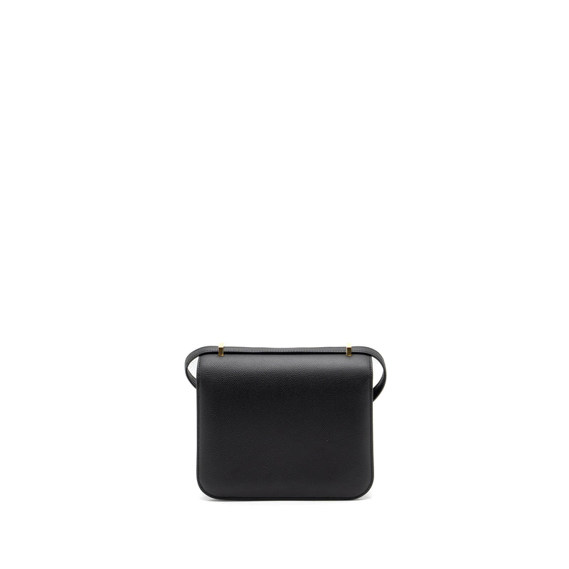 Hermes Mini Constance Epsom Black GHW Stamp Z