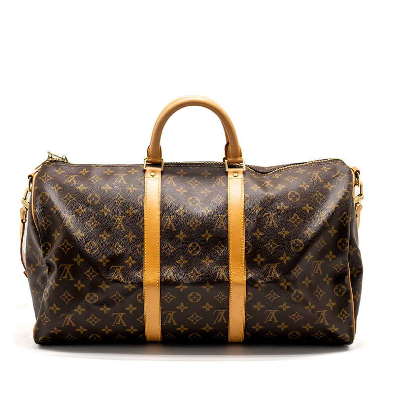 Louis Vuitton Keepall 50 Bandoulire Monogram Canvas GHW