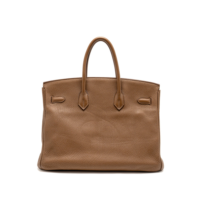 Hermes Birkin 35 Togo Alezan GHW stamp square M