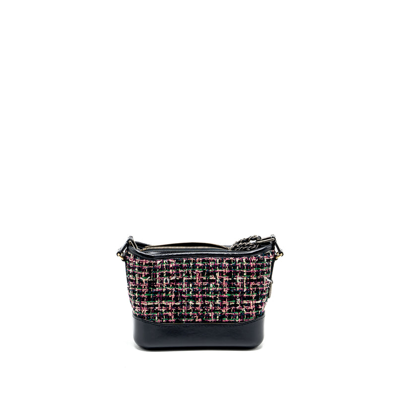 Chanel Small Gabrielle Hobo Bag Tweed/Calfskin Multicolour/multicolour hardware