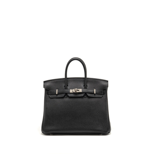 Hermes Birkin 25 Togo Black SHW stamp Z