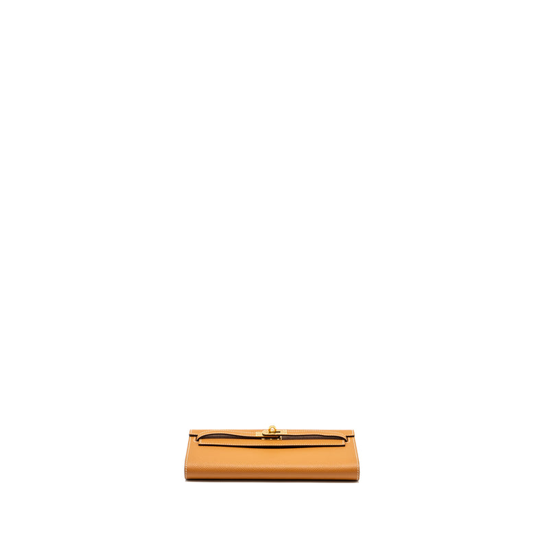 Hermes Kelly to Go Epsom Toffee GHW Stamp B