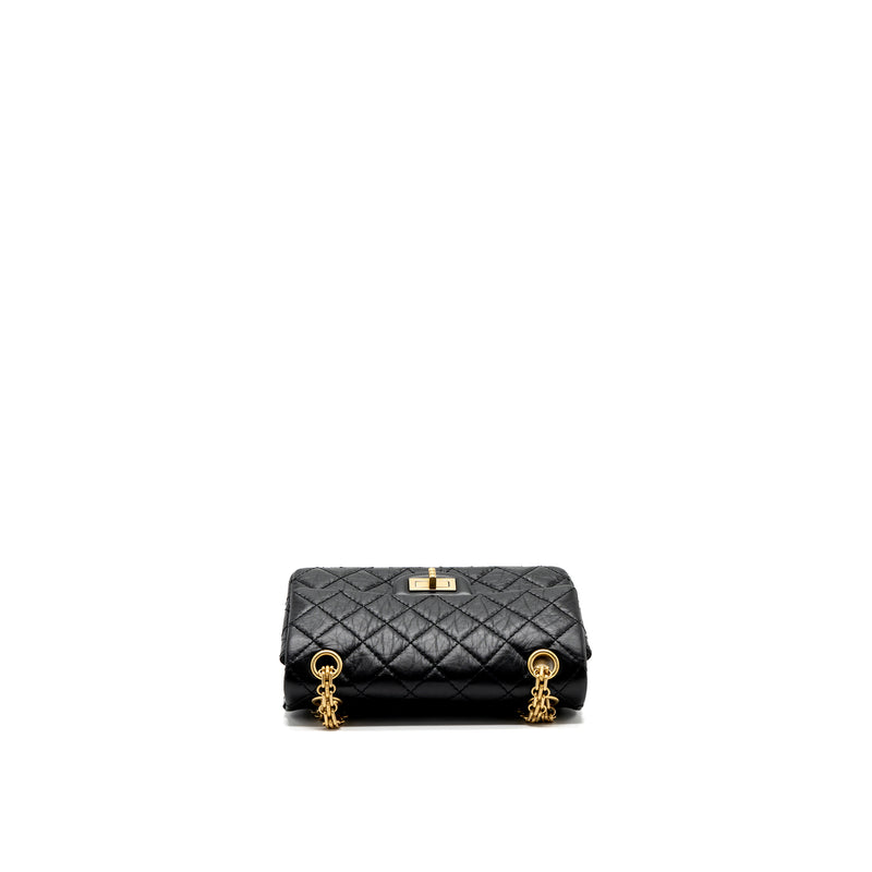 Chanel Mini 2.55 Reissue Flap Bag Aged Calfskin Black GHW