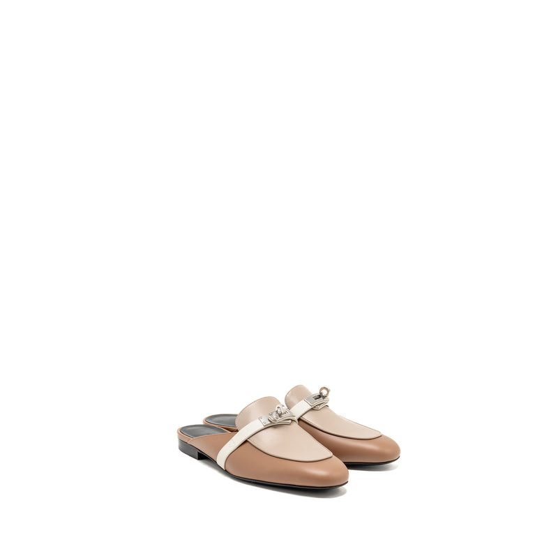 Hermes Size 36 OZ Mule Leather Beige / Multicolour SHW