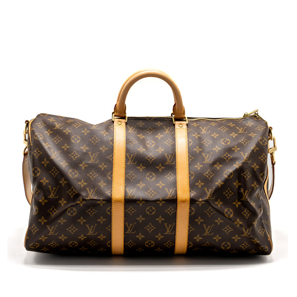 Louis Vuitton Keepall 50 Bandoulire Monogram Canvas GHW