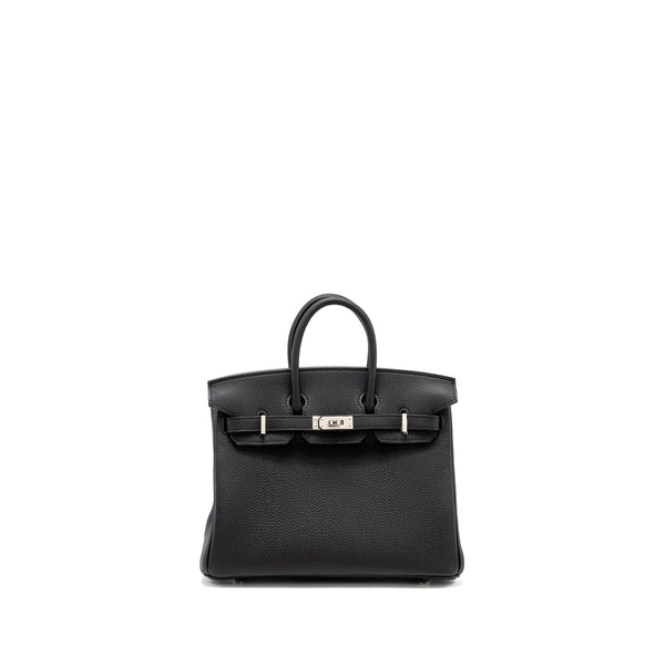 Hermes Birkin 25 Togo Black SHW Stamp W